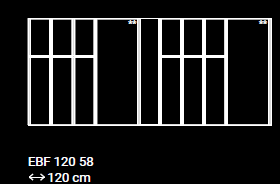 LEICHT Besteckeinsatz »Q-BOX« in Eiche - Für 120 cm Schubladen