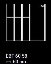 LEICHT Besteckeinsatz »Q-BOX« in Eiche - Für 60 cm Schubladen